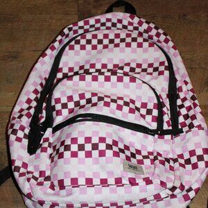 Van's Backpack Pink/Purple Checkered Backpack